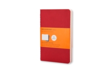 Moleskine Ruled Cahier L - Red Cover (3 Set)