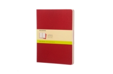 Moleskine Plain Cahier Xl - Red Cover (3 Set), Multiple copy pack Book Moleskine Plain Cahier Xl - Red Cover (3 Set), Multiple copy pack Book