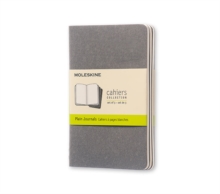 Moleskine Pebble Grey Plain Cahier Pocket Journal (3 Set), Diary Book Moleskine Pebble Grey Plain Cahier Pocket Journal (3 Set), Diary Book