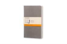 Moleskine Pebble Grey Ruled Cahier Large Journal (3 Set), Diary Book Moleskine Pebble Grey Ruled Cahier Large Journal (3 Set), Diary Book