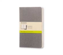 Moleskine Pebble Grey Plain Cahier Large Journal (3 Set), Diary Book Moleskine Pebble Grey Plain Cahier Large Journal (3 Set), Diary Book