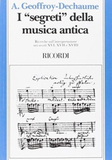 I SEGRETI DELLA MUSICA ANTICA