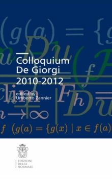 Colloquium De Giorgi 2010-2012