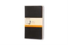 Moleskine Ruled Cahier L - Black Cover (3 Set), Multiple copy pack Book Moleskine Ruled Cahier L - Black Cover (3 Set), Multiple copy pack Book