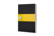 Moleskine Squared Cahier Xl - Black Cover (3 Set)