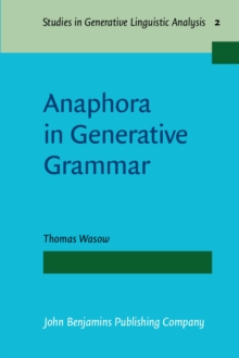 Anaphora in Generative Grammar