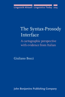 The Syntax-Prosody Interface : A cartographic perspective with evidence from Italian