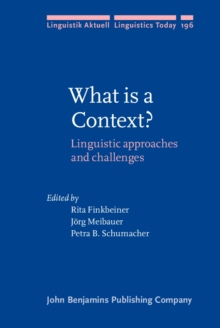 What is a Context? : Linguistic approaches and challenges