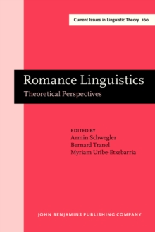 Romance Linguistics : Theoretical Perspectives. Selected papers from the 27th Linguistic Symposium on Romance Languages (LSRL XXVII), Irvine, 20-22 February, 1997