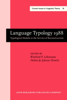 Language Typology 1988 : Typological Models in the Service of Reconstruction