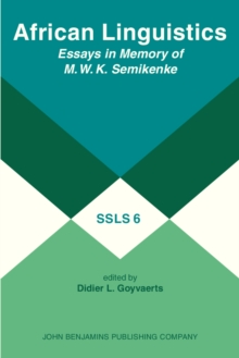 African Linguistics : Essays in Memory of M.W.K. Semikenke