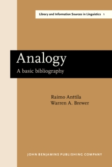 Analogy : A basic bibliography