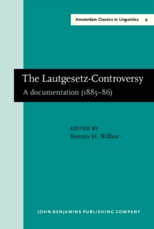 The Lautgesetz-Controversy : A documentation (1885-86). New edition