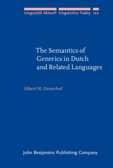 The Semantics of Generics in Dutch and Related Languages