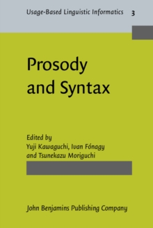 Prosody and Syntax : Cross-linguistic perspectives