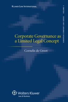 Corporate Governance as a Limited Legal Concept