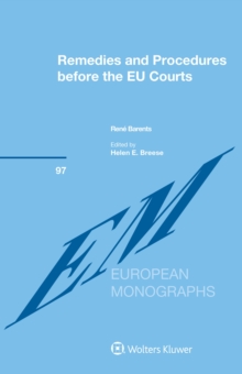 Remedies and Procedures before the EU Courts