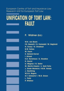 Unification of Tort Law: Fault : Fault