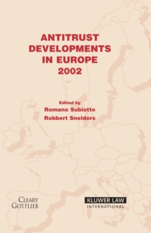 Antitrust Developments in Europe : 2002