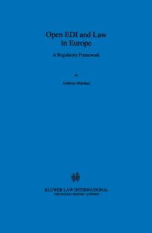 Open EDI and Law in Europe : A Regulatory Framework