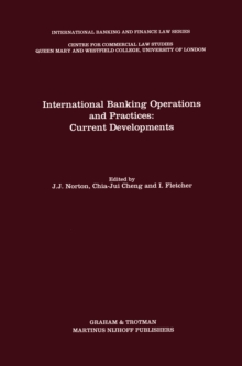 International Banking Operations and Practices: Current Developments : Current Developments