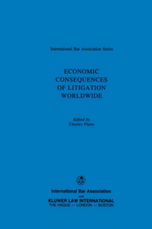 Economic Consequences of Litigation Worldwide