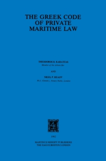 The Greek Code Of Private Maritime Law