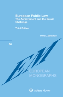 European Public Law : The Achievement and the Brexit Challenge