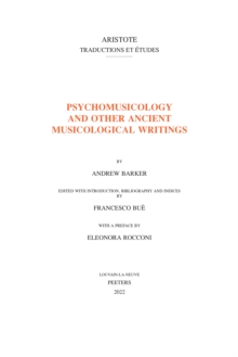 Psychomusicology and Other Ancient Musicological Writings