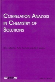 Correlation Analysis in Chemistry of Solutions