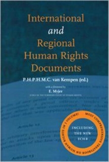 International and Regional Human Rights Documents, Paperback Book International and Regional Human Rights Documents, Paperback Book