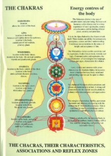 Chakras -- Laminated Folded A4 : Their Characteristics, Associations & Reflexzones