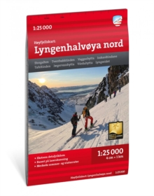 Hoyfjellskart Lyngenhalvoya north 1:25 000