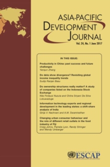 Asia-Pacific Development Journal, Vol. 24, No.1, June 2017, Paperback / softback Book Asia-Pacific Development Journal, Vol. 24, No.1, June 2017, Paperback / softback Book