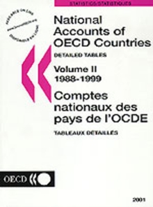 National Accounts of OECD Countries 2001, Volume II, Detailed Tables