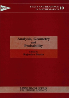 Analysis, Geometry and Probability : Essays in honour of K. R. Parthasarathy