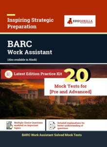 BARC Work Assistant 2021 20 Mock Tests (Preliminary + Advanced) Lastest Practice Kit