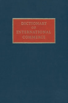 Dictionary of International Commerce