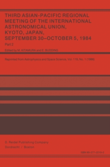 Third Asian-Pacific Regional Meeting of the International Astronomical Union : September 30-October 5 1984, Kyoto, Japan Part 2