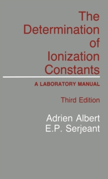 The Determination of Ionization Constants : A Laboratory Manual