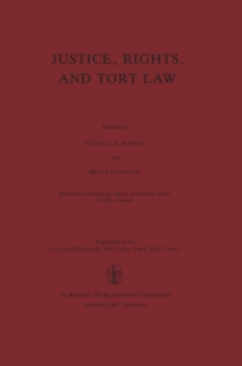 Justice, Rights, and Tort Law