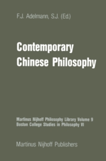 Contemporary Chinese Philosophy