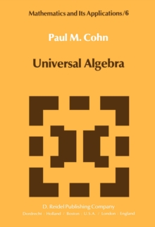 Universal Algebra