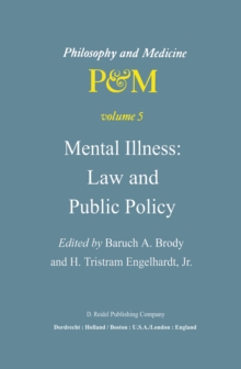 Mental Illness: Law and Public Policy