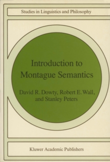 Introduction to Montague Semantics