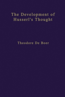 The Development of Husserl's Thought