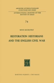 Restoration Historians and the English Civil War