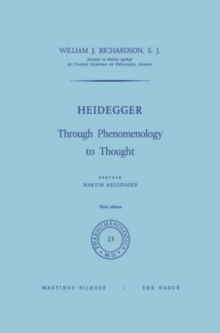 Heidegger : Through Phenomenology to Thought