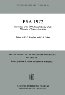 Proceedings of the 1972 Biennial Meeting of the Philosophy of Science Association