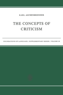 The Concepts of Criticism